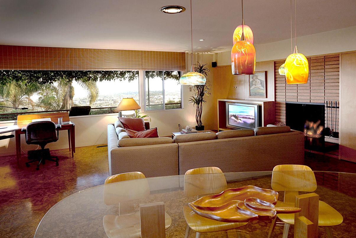 Home Office, Interior, Living room, Pendant Lights, Recessed Lighting