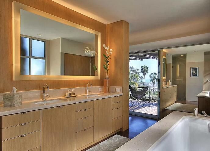 Bathroom, Interior, Recessed Lighting