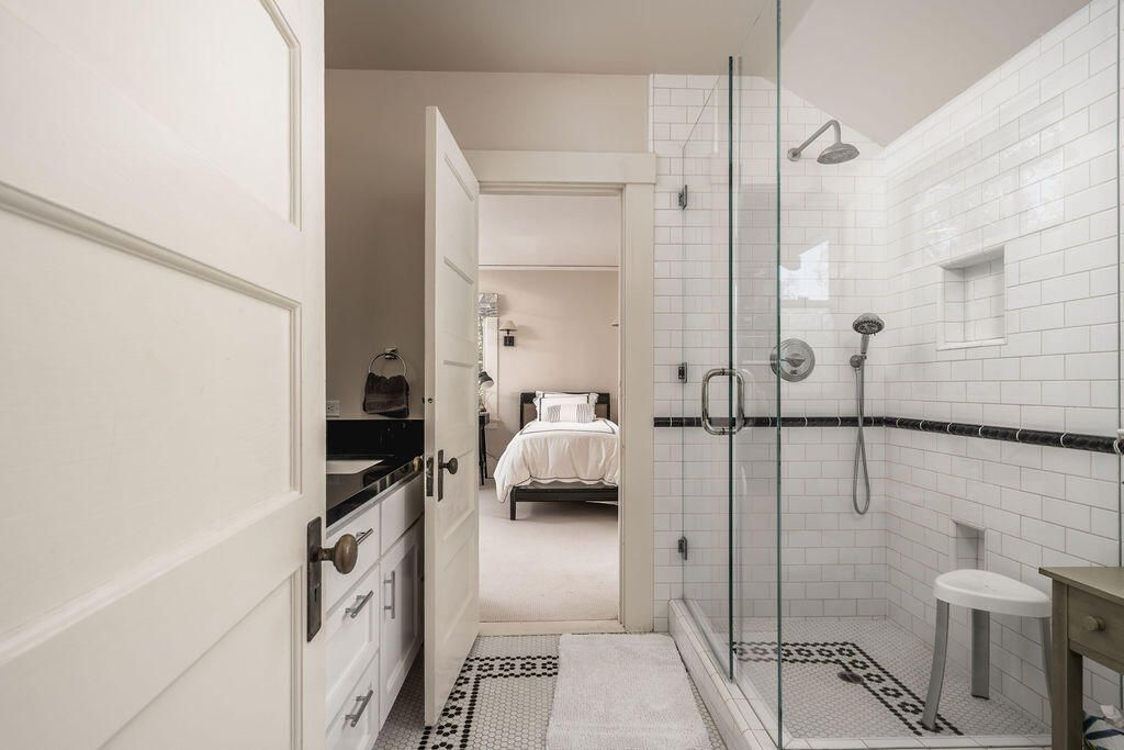 Bathroom, Bedroom, Glass Shower, Interior