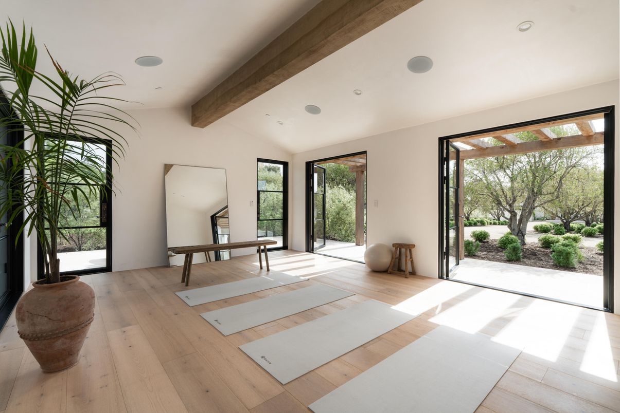 Interior, Recessed Lighting, Wooden Beams, Wood Texture Flooring