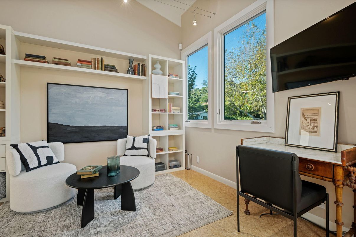 Home Office, Interior, Wood Texture Flooring