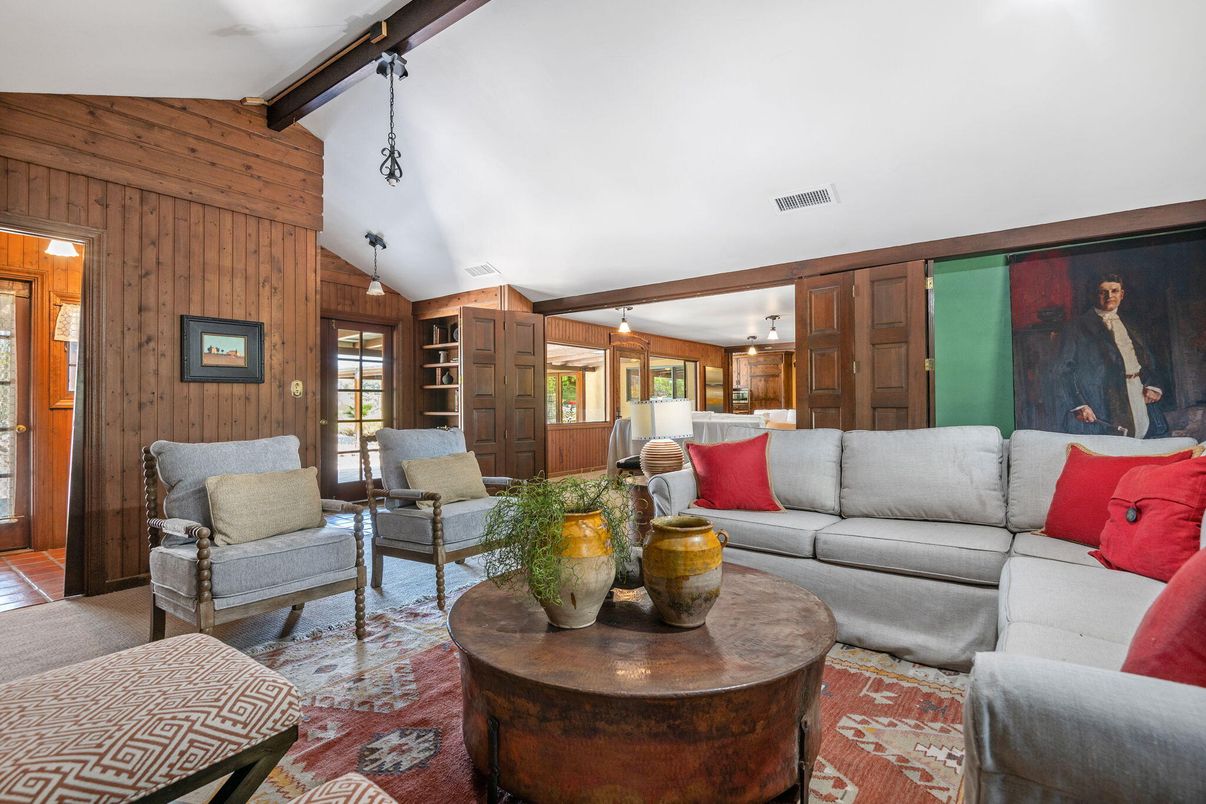 Interior, Living room, Wooden Walls