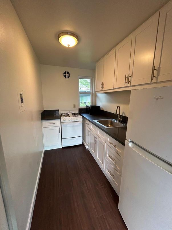 Interior, Kitchen, Washer, Wood Texture Flooring