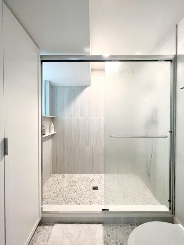 Bathroom, Glass Shower, Interior