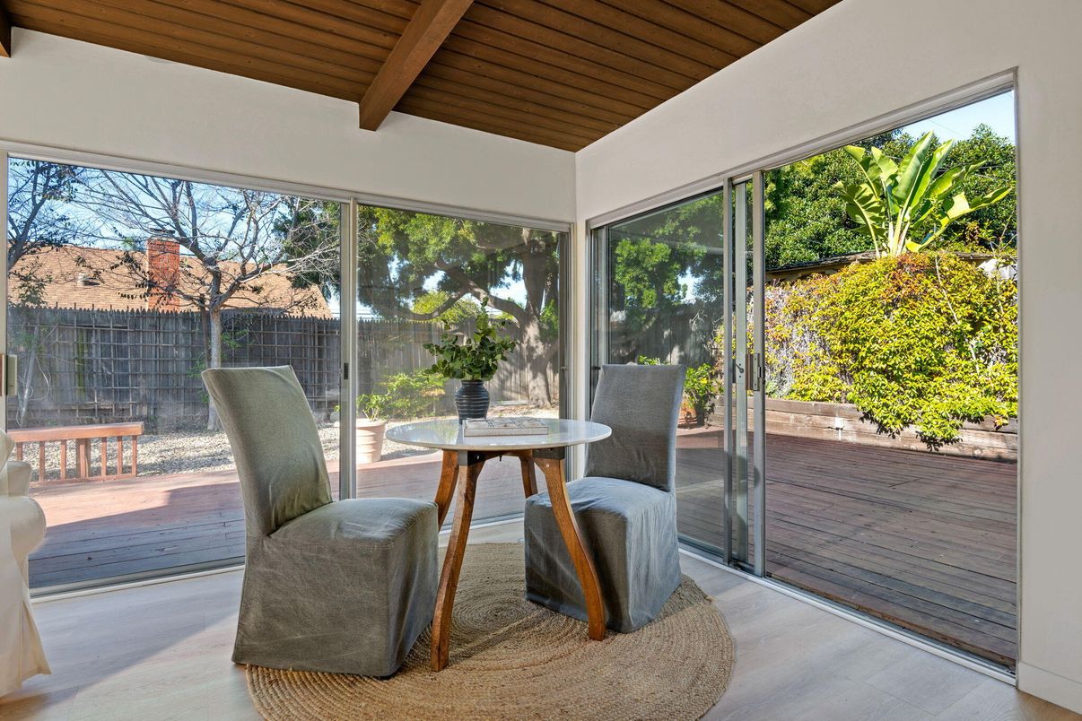 Interior, Sun Room, Wooden Beams, Wooden Ceilings, Wood Texture Flooring