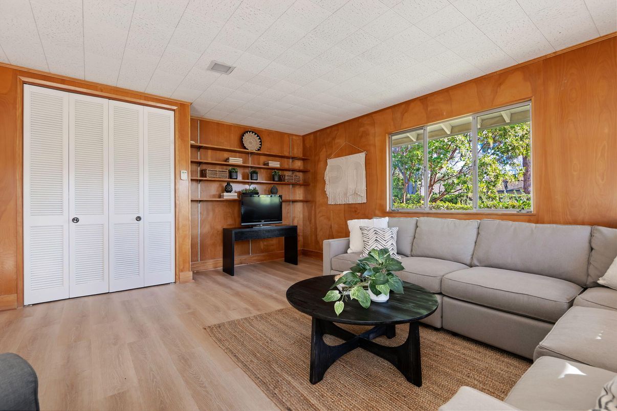 Interior, Living room, Wood Texture Flooring, Wooden Walls