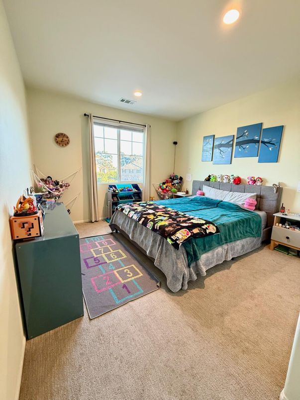 Bedroom, Interior, Recessed Lighting