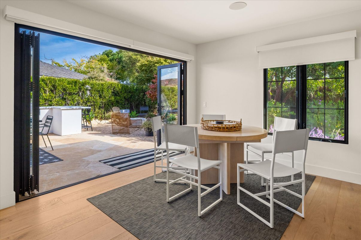 Dining room, Interior, Wood Texture Flooring