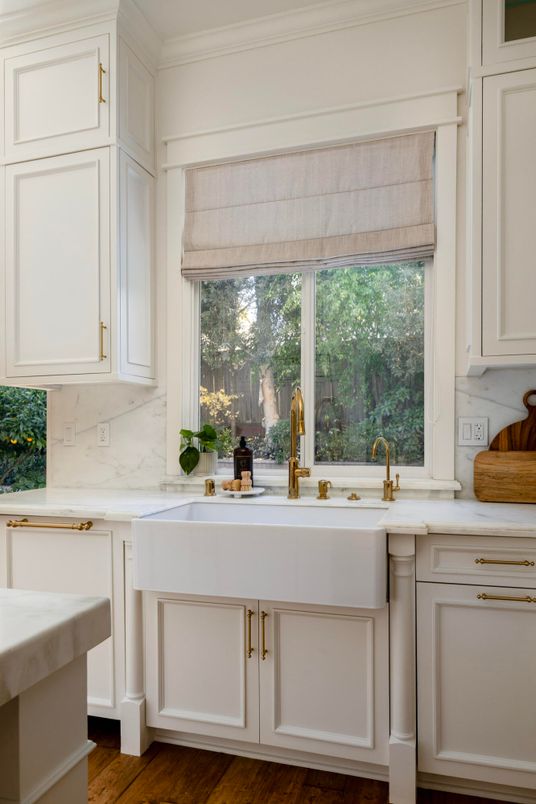 Interior, Kitchen, Marble Walls, Wood Texture Flooring