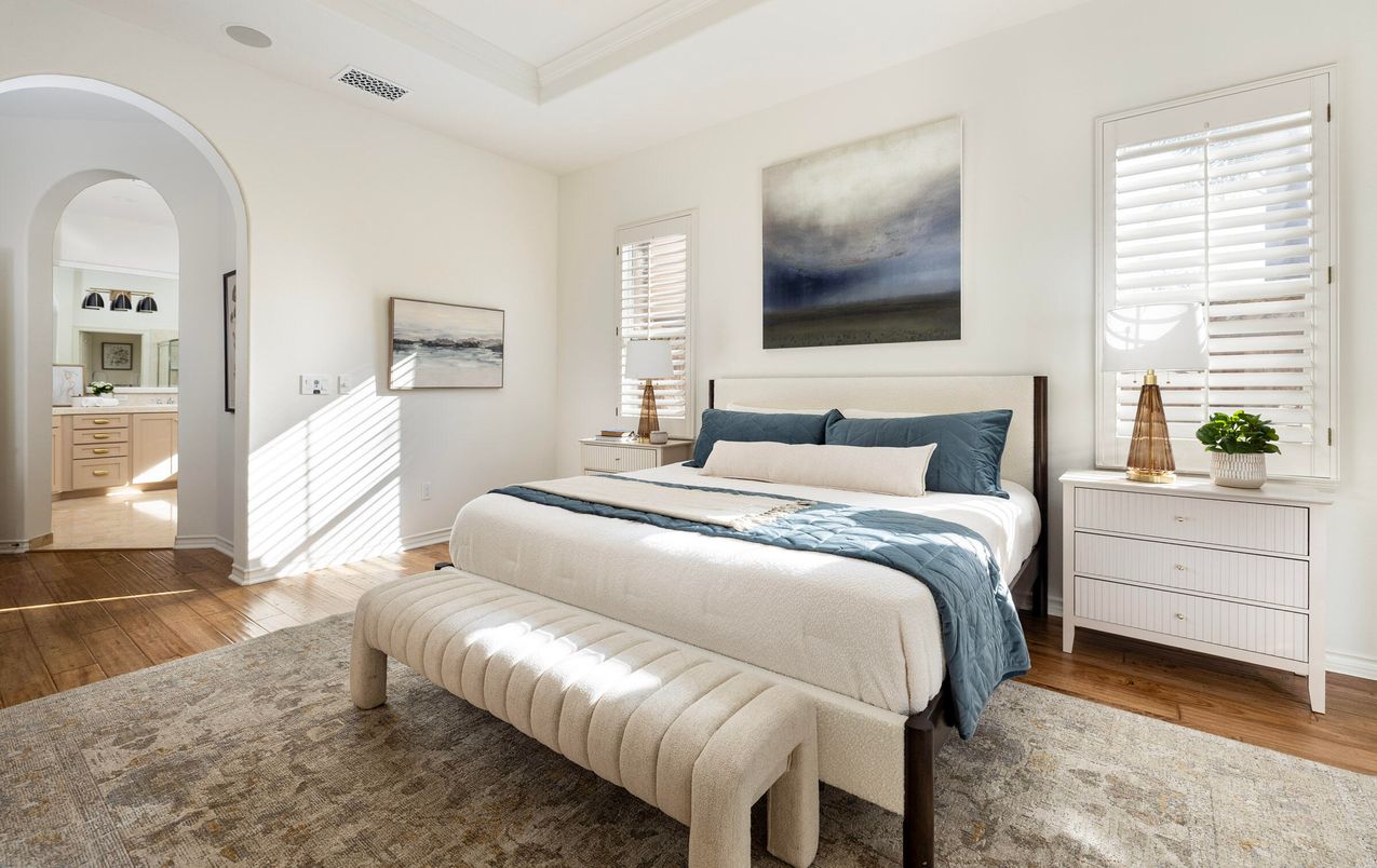 Bedroom, Interior, Wood Texture Flooring
