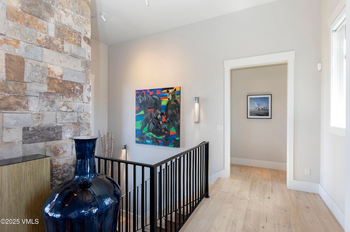 Interior, Stone Walls, Wood Texture Flooring