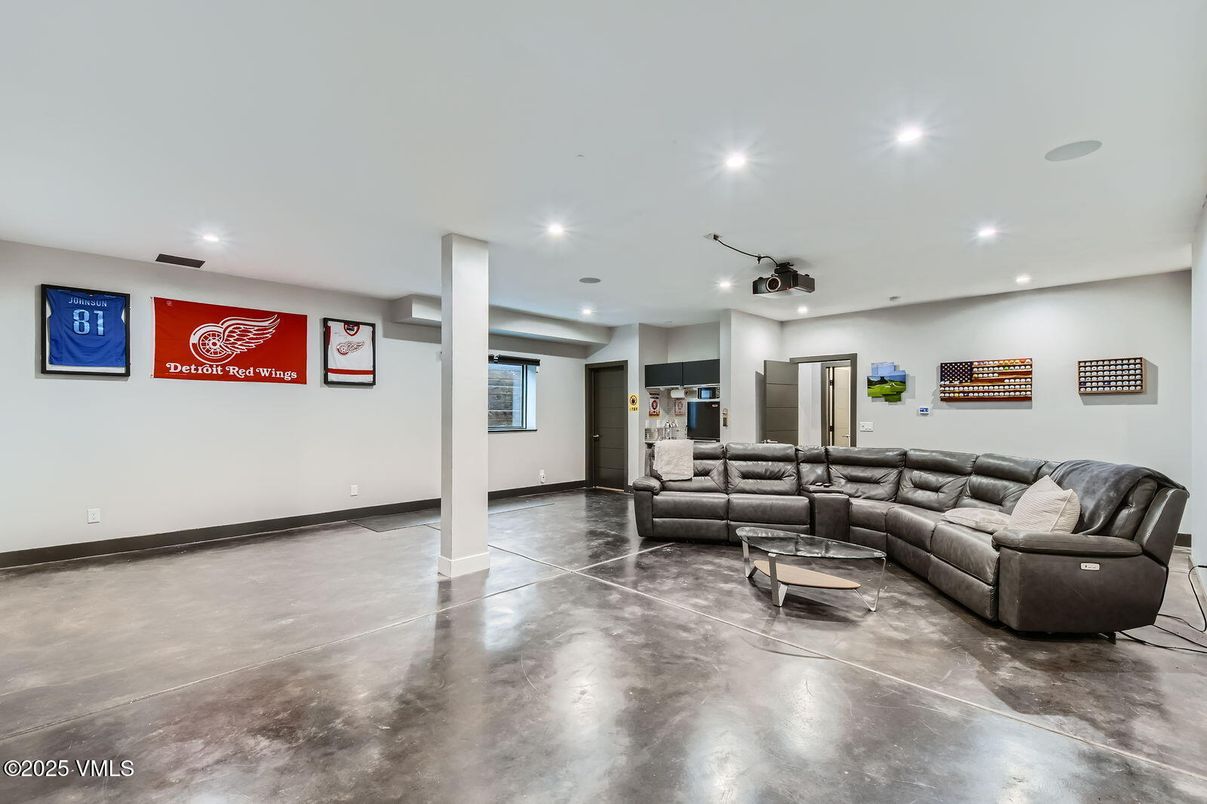 Interior, Living room, Recessed Lighting