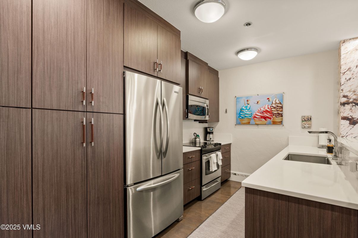 Interior, Kitchen, Wood Texture Flooring