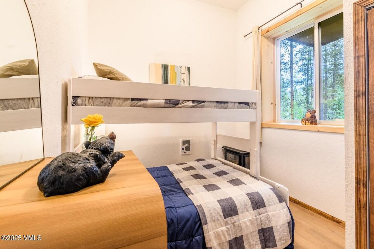 Bedroom, Fireplace, Interior, Wood Texture Flooring