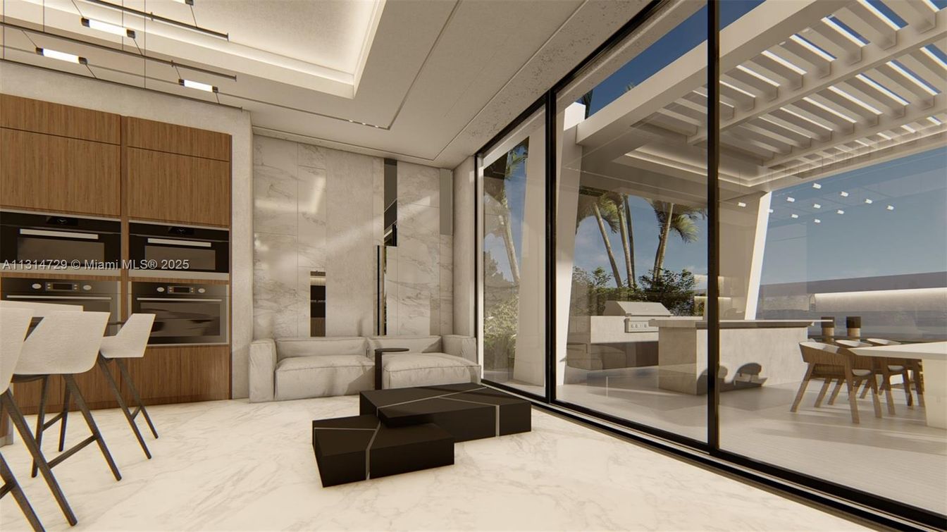 Dining room, Interior, Kitchen, Marble, Stainless Steel Appliances