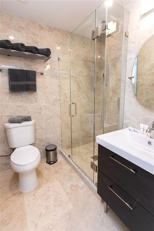Bathroom, Glass Shower, Interior