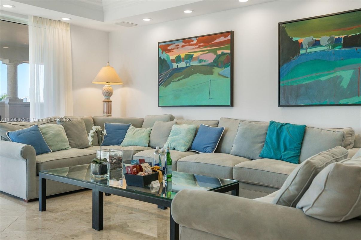 Interior, Living room, Recessed Lighting