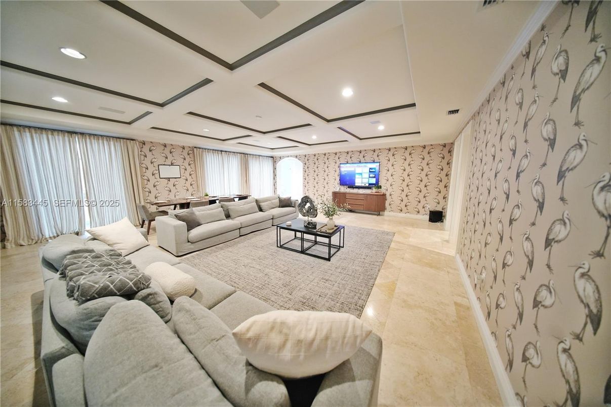 Interior, Living room, Recessed Lighting