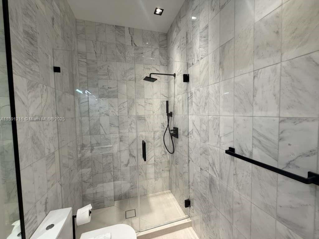 Bathroom, Glass Shower, Interior, Marble Walls