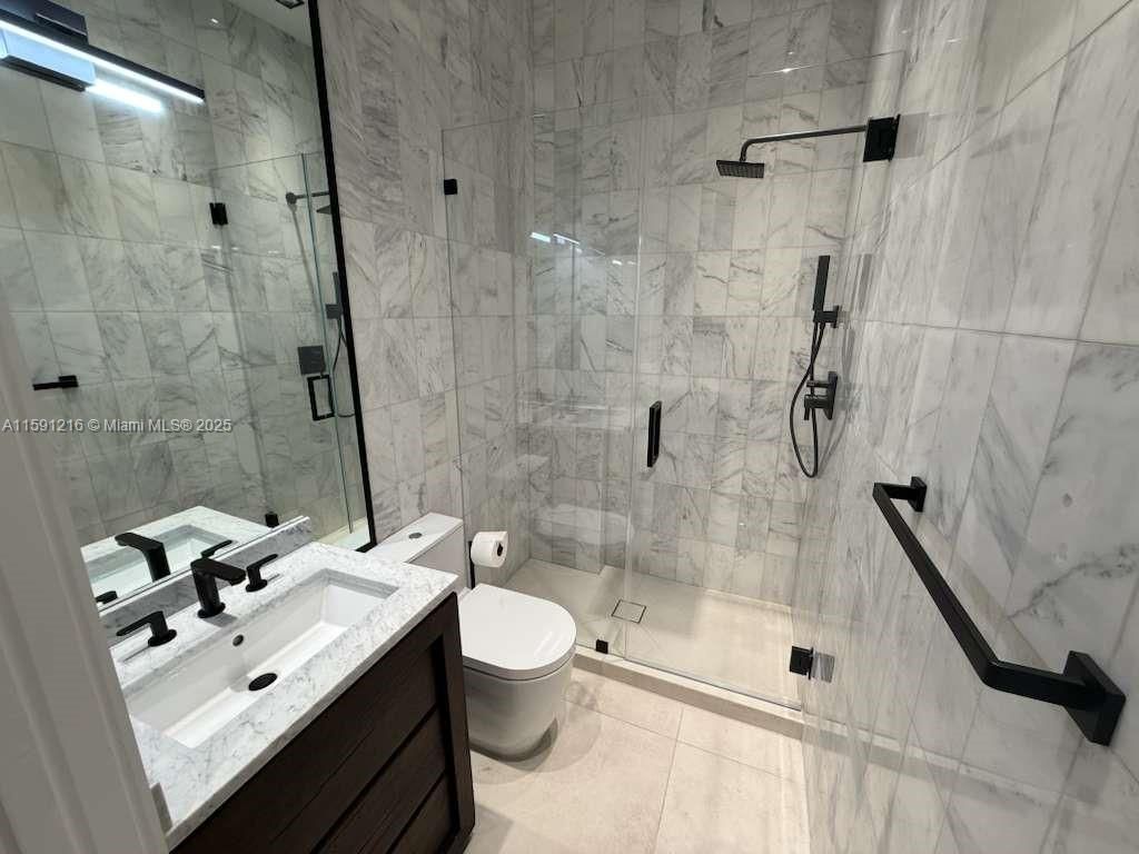 Bathroom, Glass Shower, Interior, Marble Walls