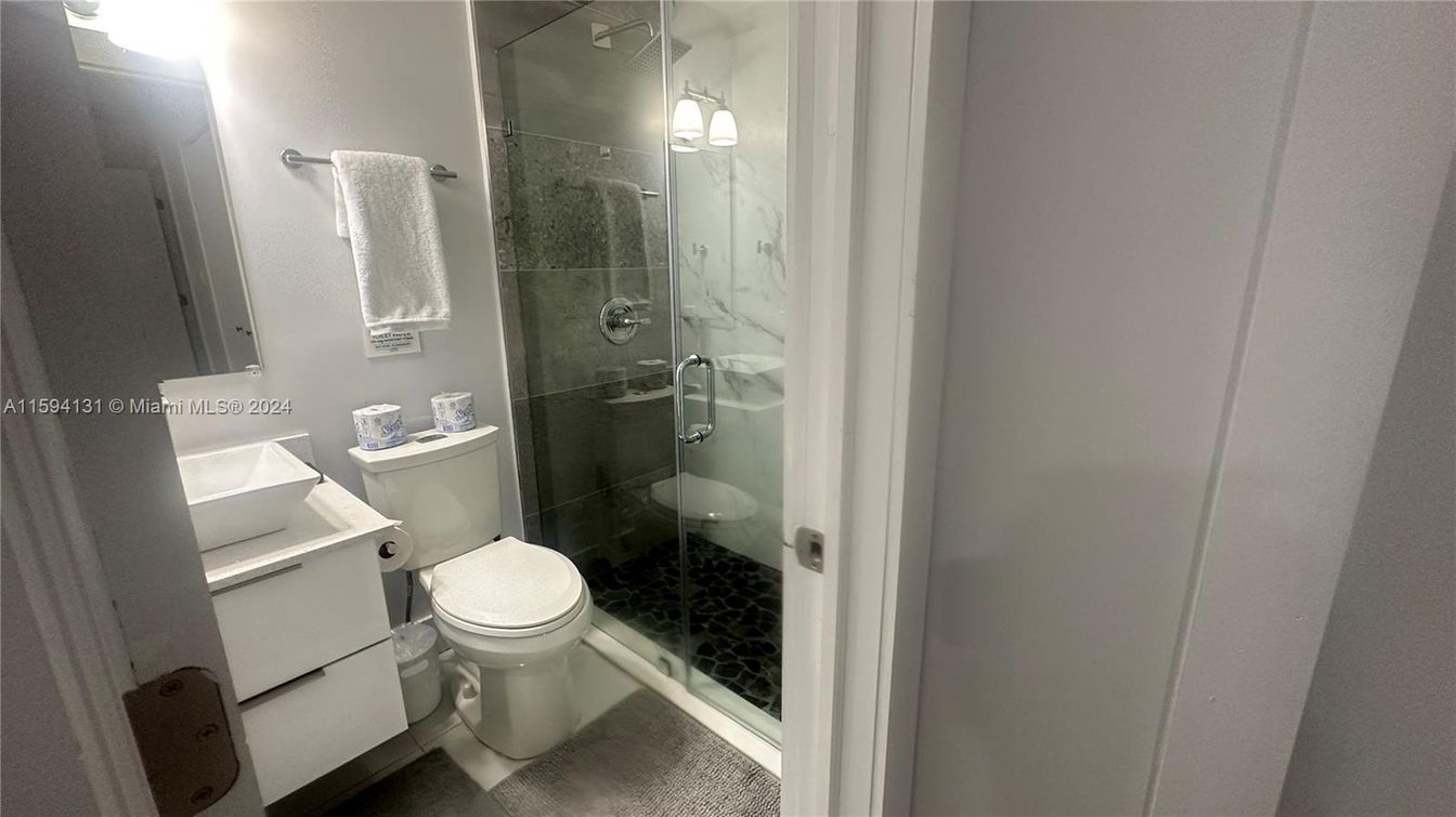 Bathroom, Glass Shower, Interior, Marble Walls