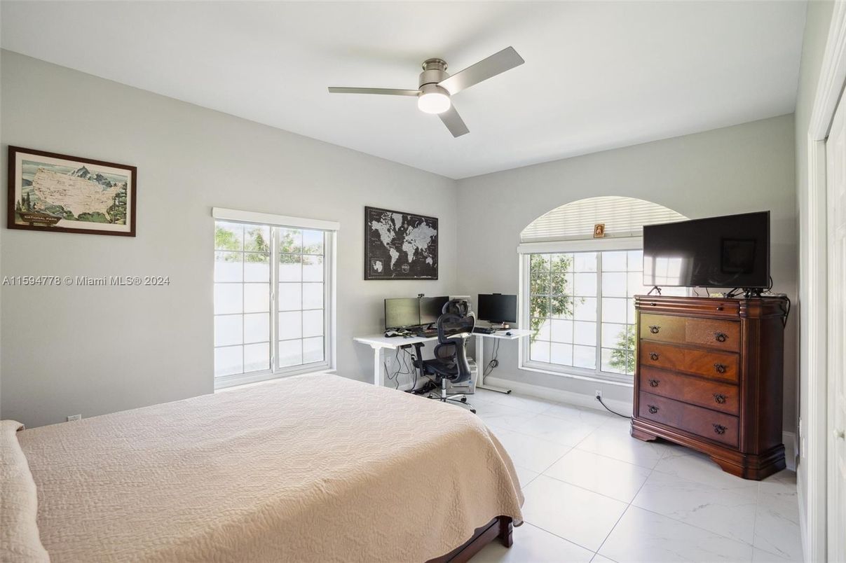 Bedroom, Home Office, Interior, Marble