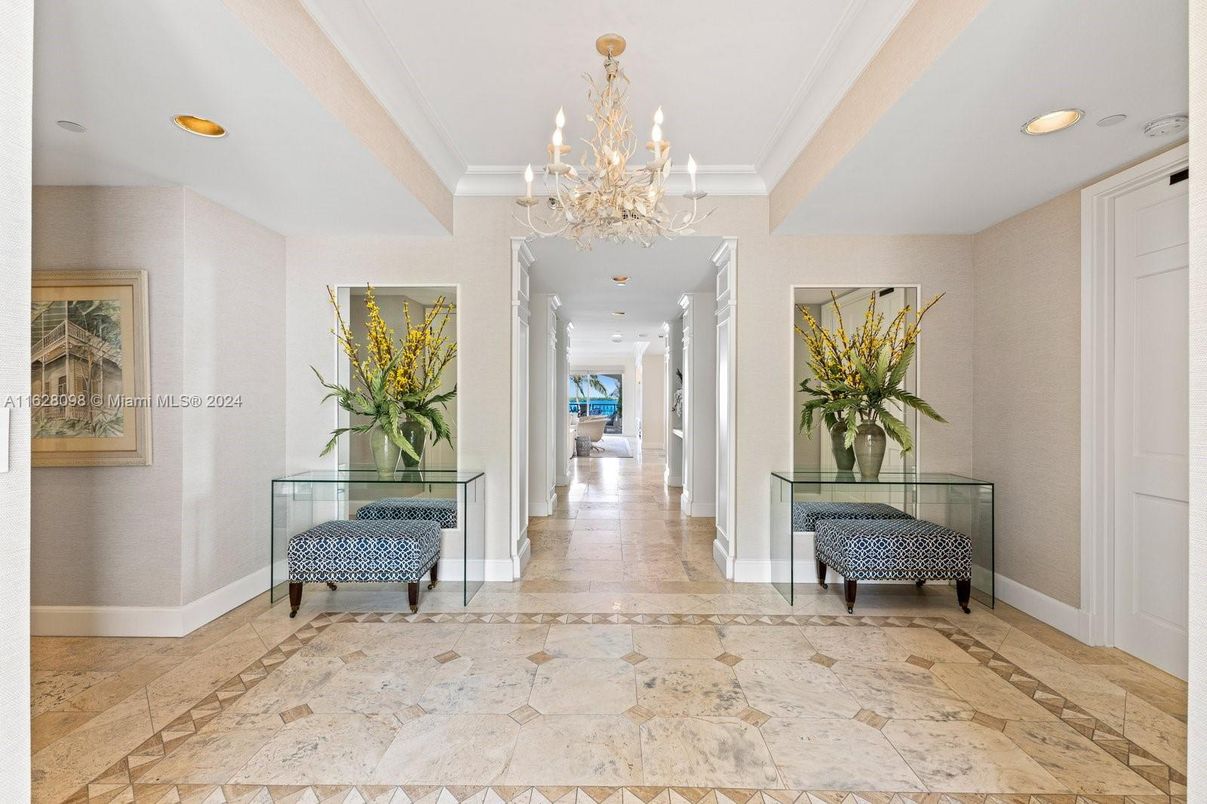 Chandelier, Interior, Recessed Lighting