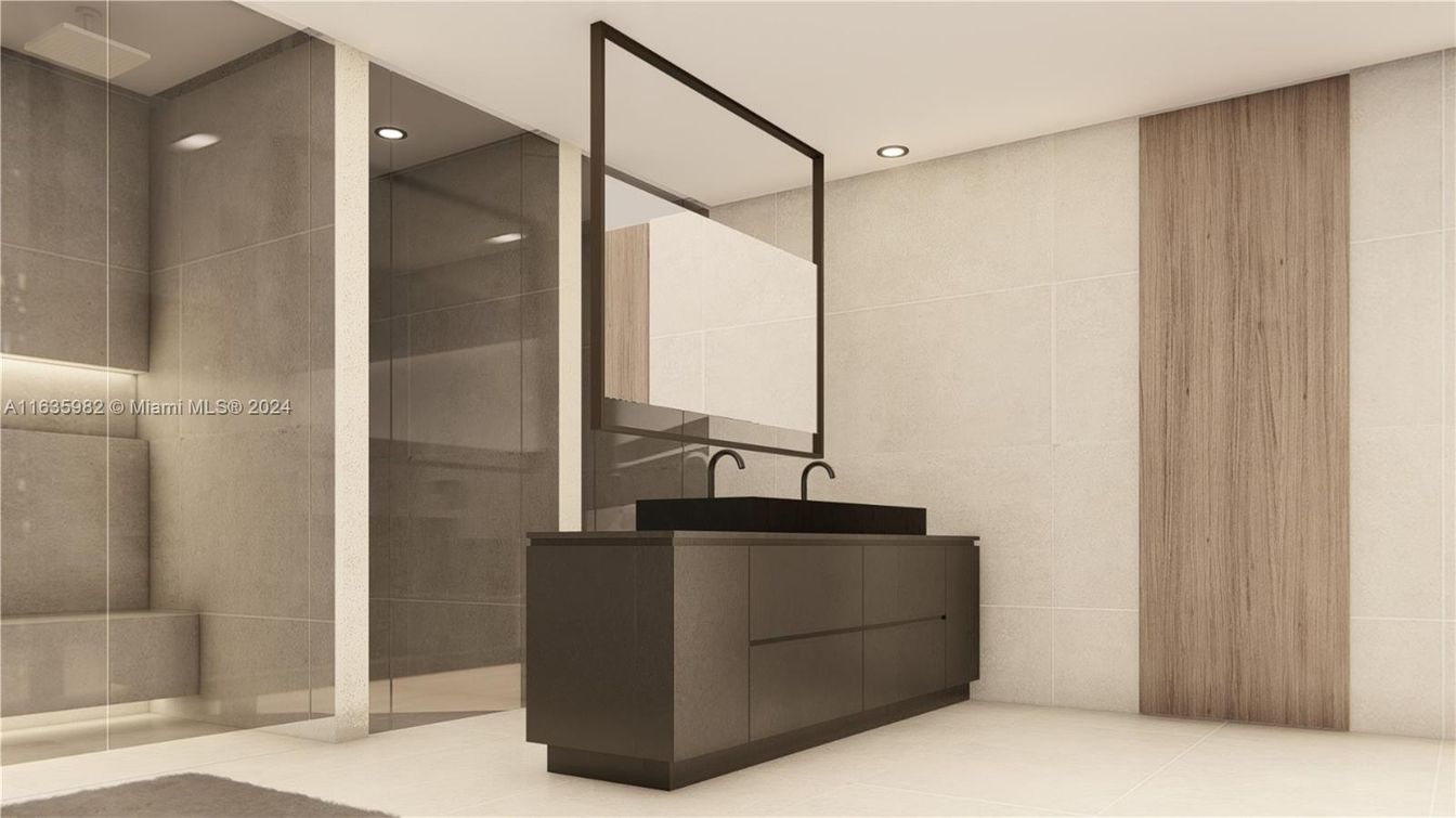 Bathroom, Interior, Recessed Lighting