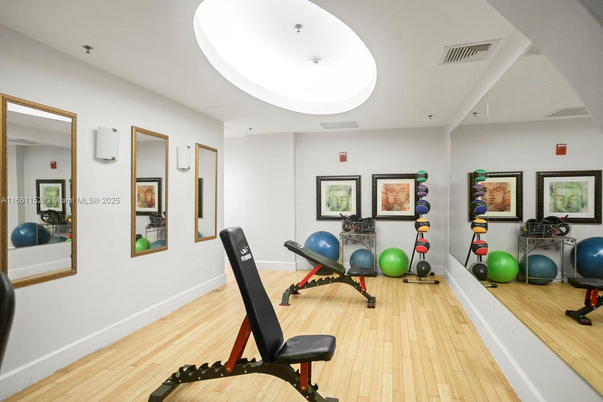Fitness Equipment, Interior, Wood Texture Flooring