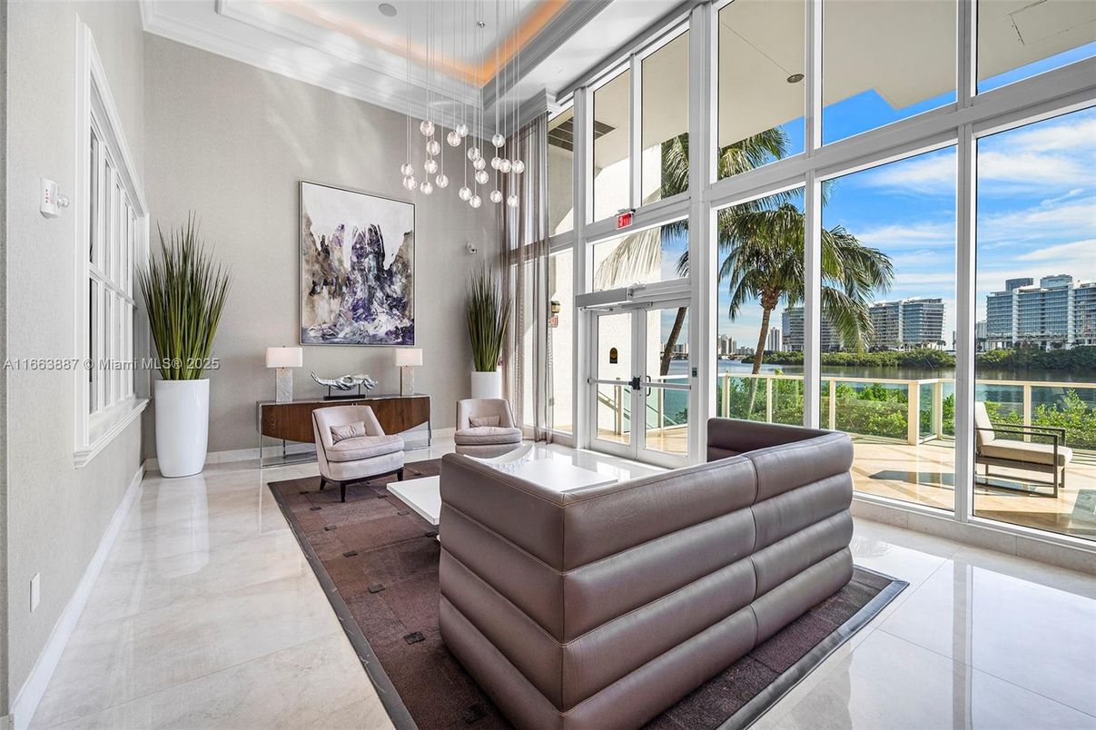 Interior, Living room, Pendant Lights, Sun Room, Water