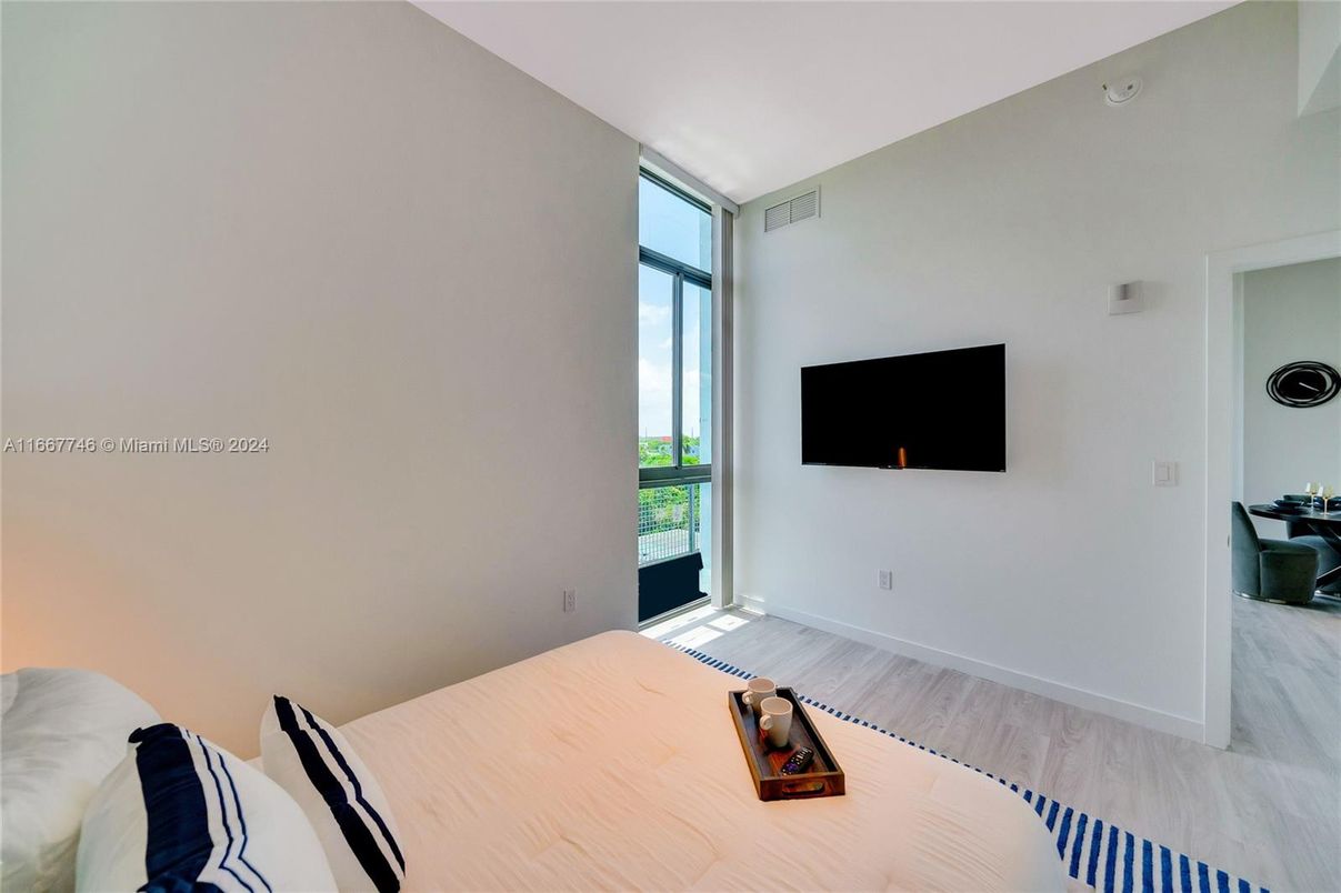 Bedroom, Interior, Wood Texture Flooring