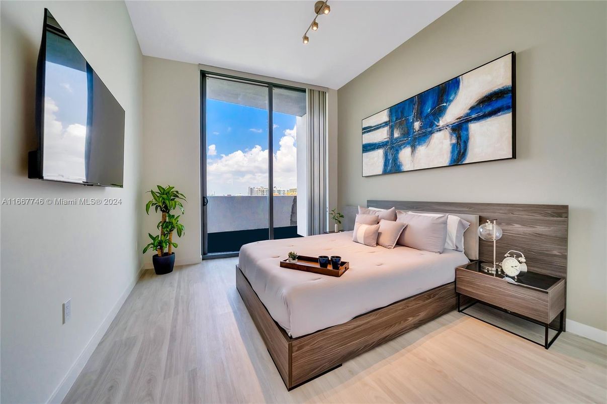 Bedroom, Interior, Water, Wood Texture Flooring