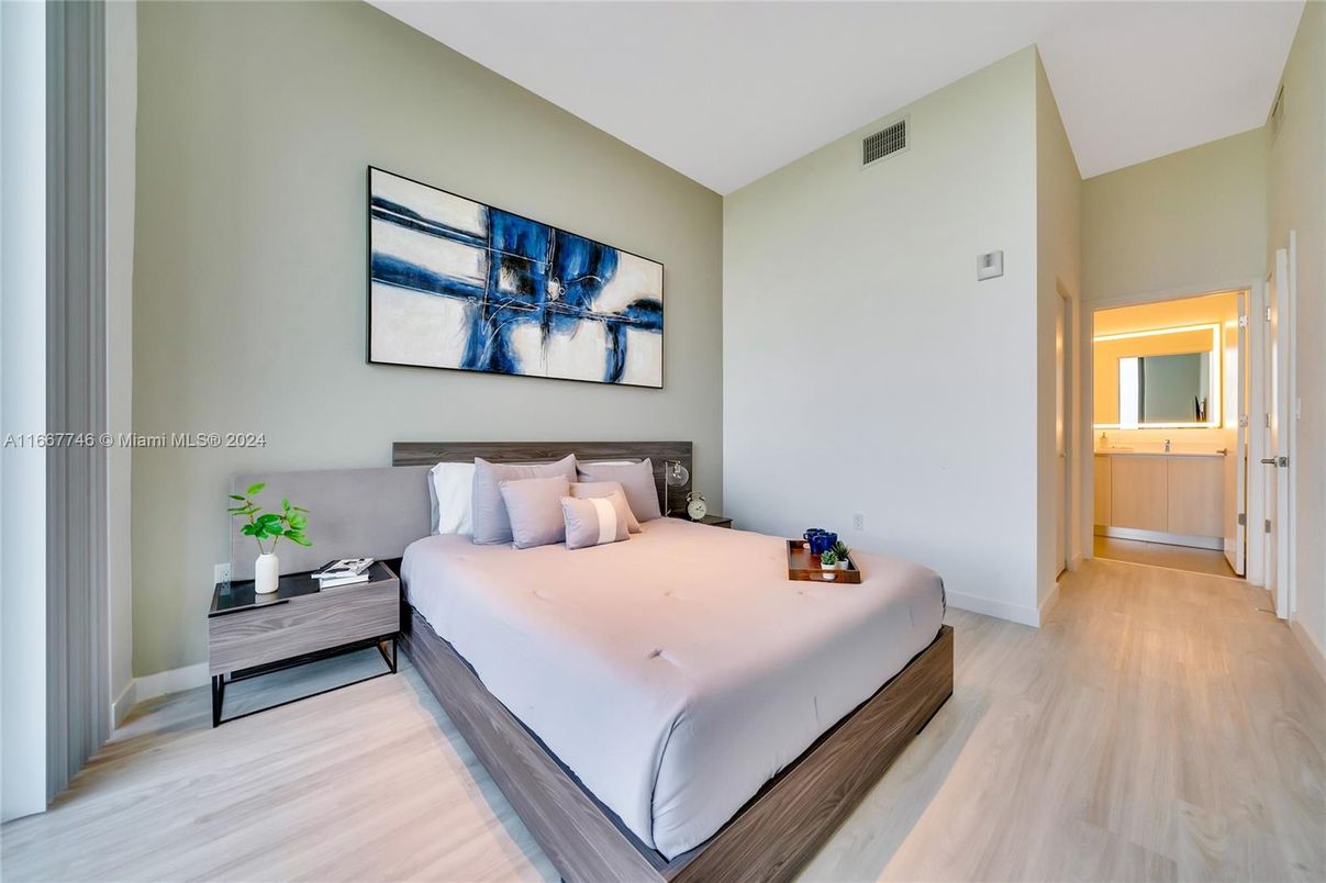 Bedroom, Interior, Wood Texture Flooring