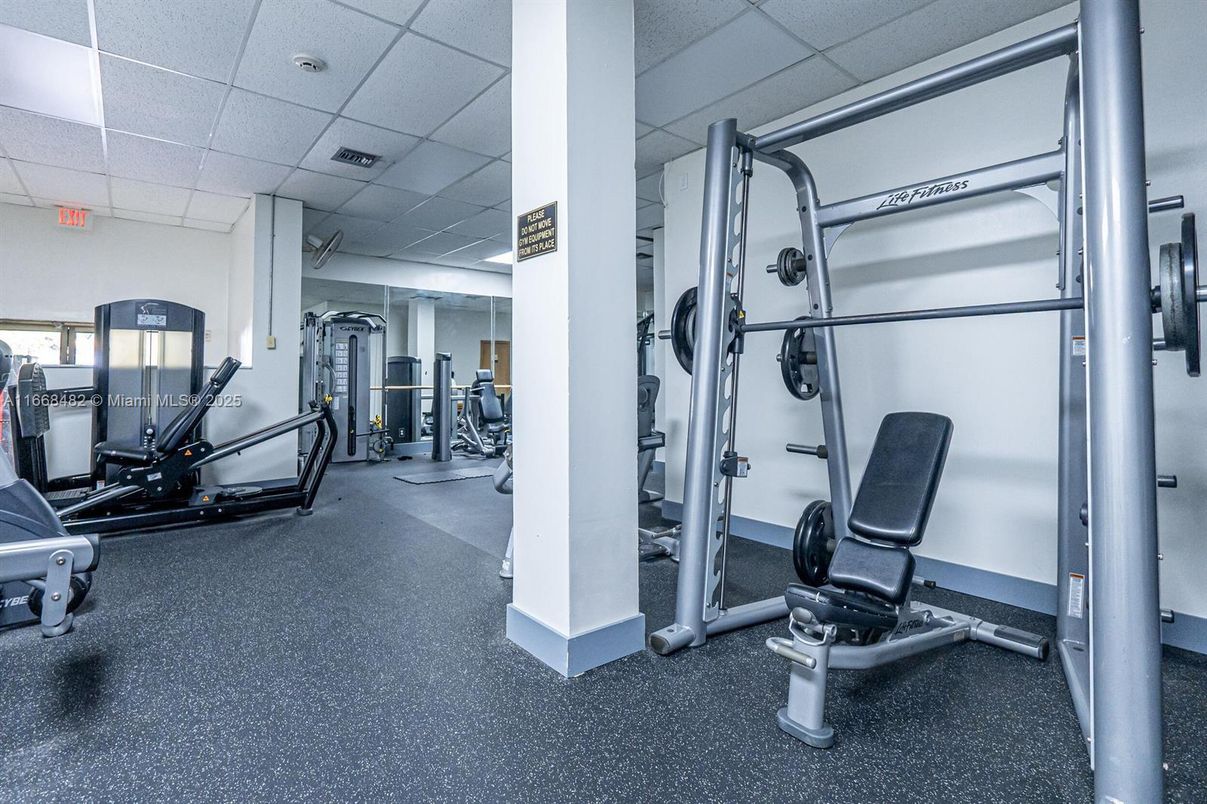 Fitness Equipment, Gym, Interior