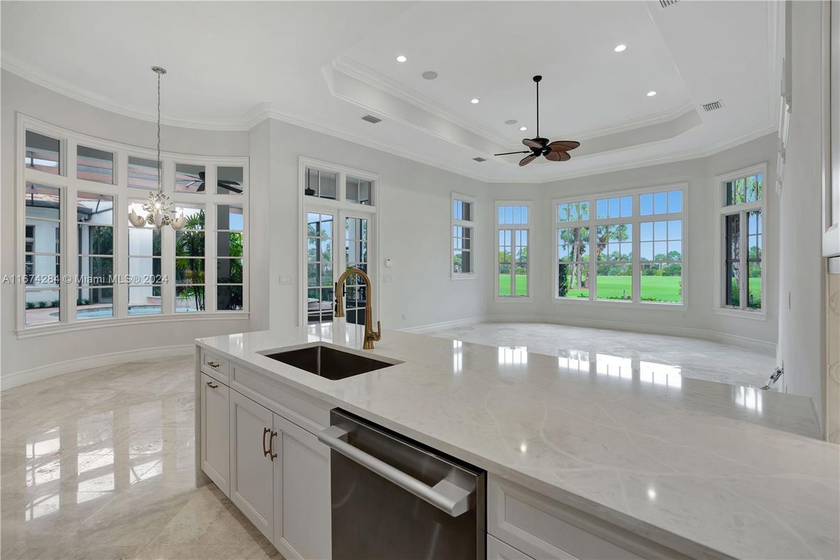 Interior, Kitchen, Pendant Lights, Recessed Lighting, Stainless Steel Appliances