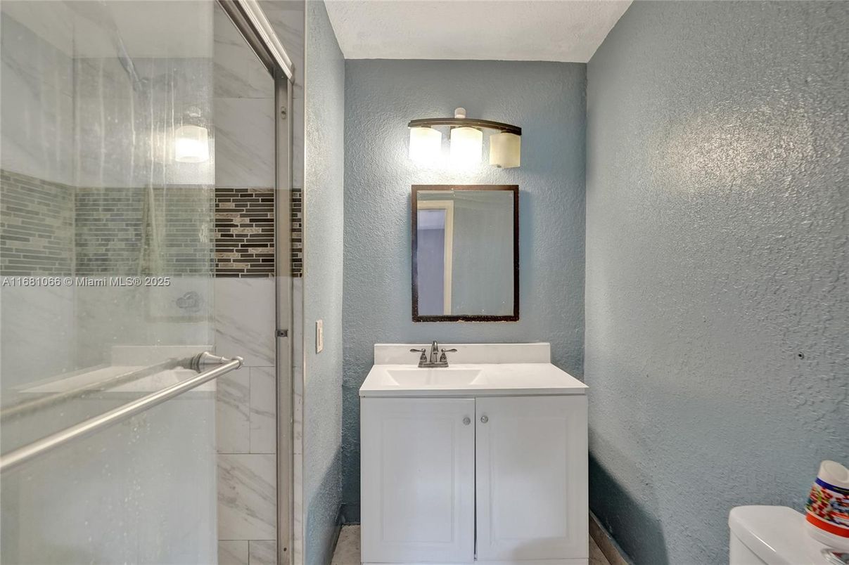 Bathroom, Glass Shower, Interior, Marble Walls