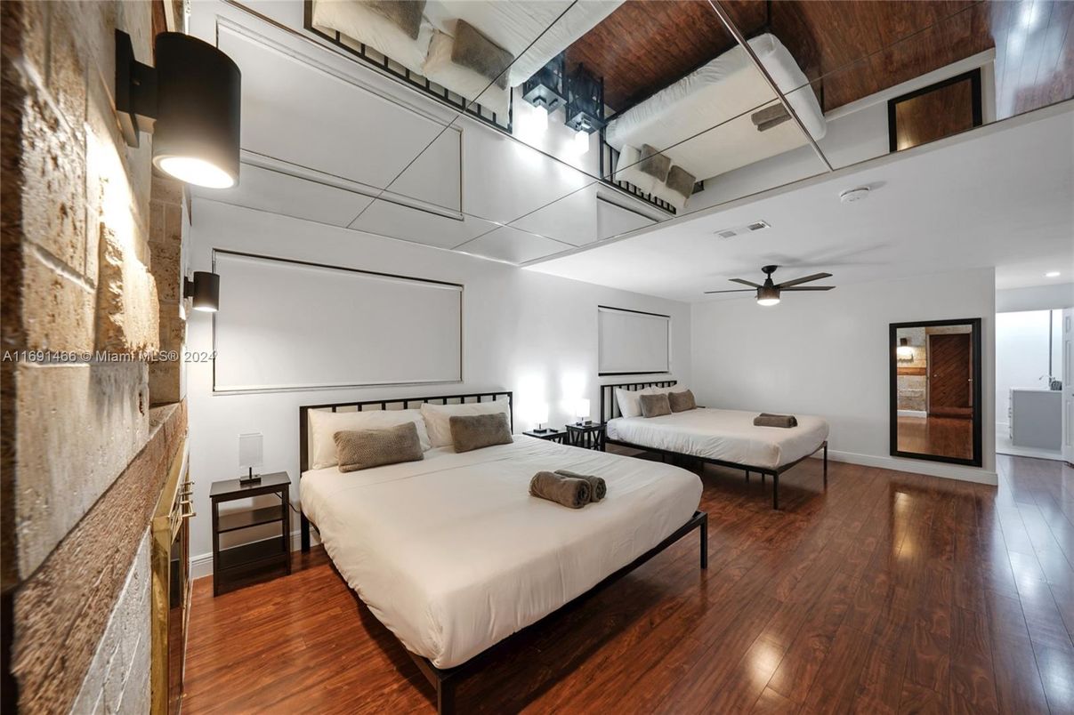 Bedroom, Interior, Wood Texture Flooring