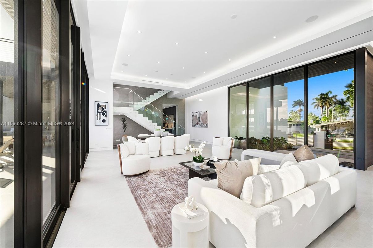 Interior, Living room, Recessed Lighting