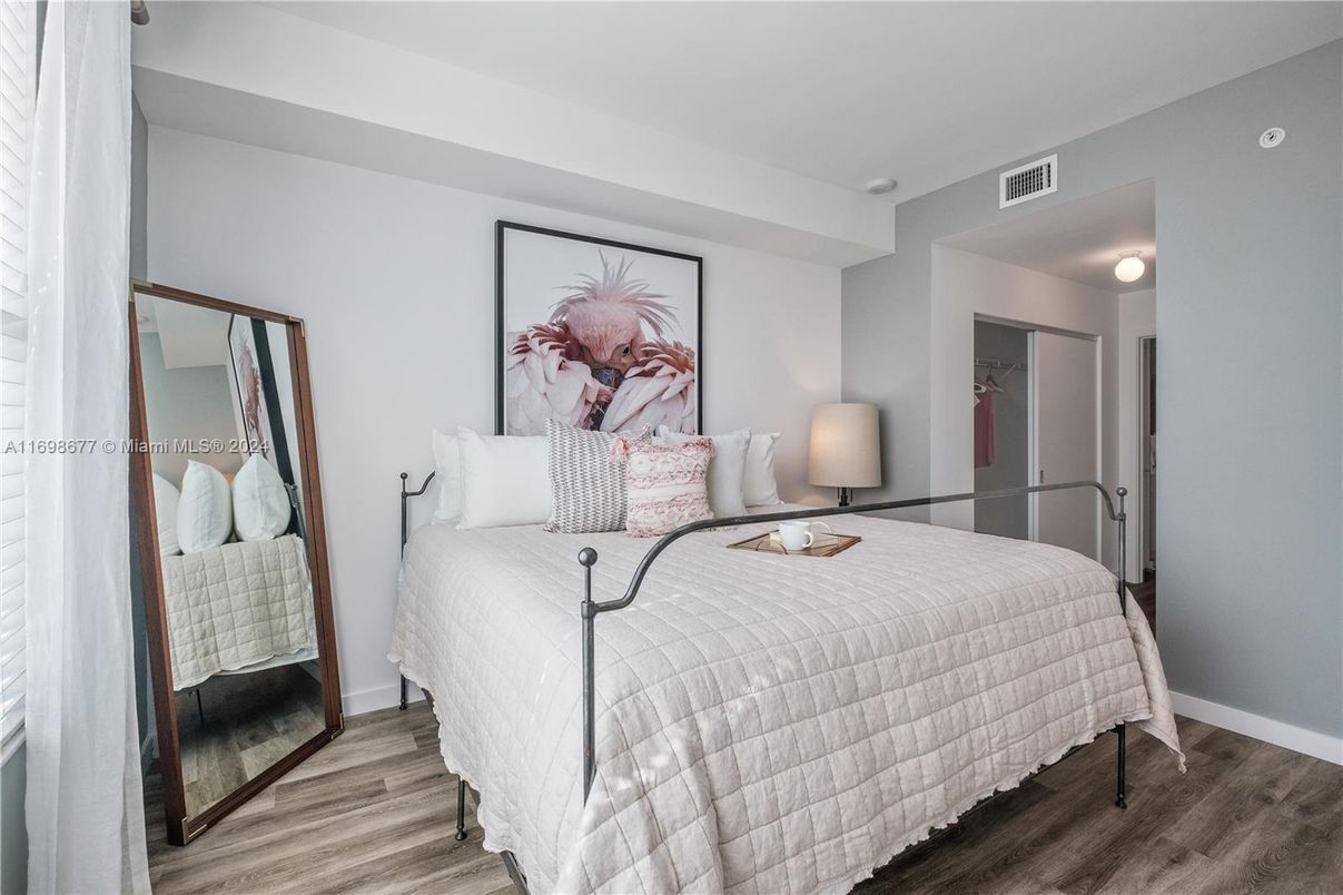 Bedroom, Interior, Wood Texture Flooring