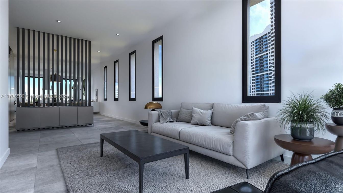 Interior, Living room, Recessed Lighting