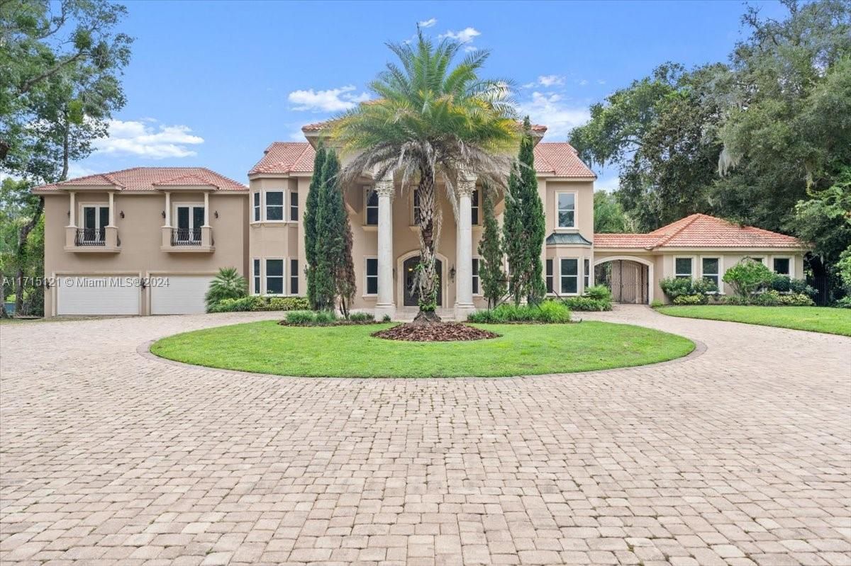 Attached, Backyard, Exterior, Facade, Mediterranean