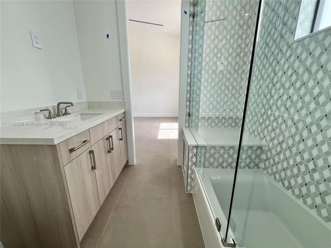 Bathroom, Dual Sink Vanities, Glass Shower, Interior