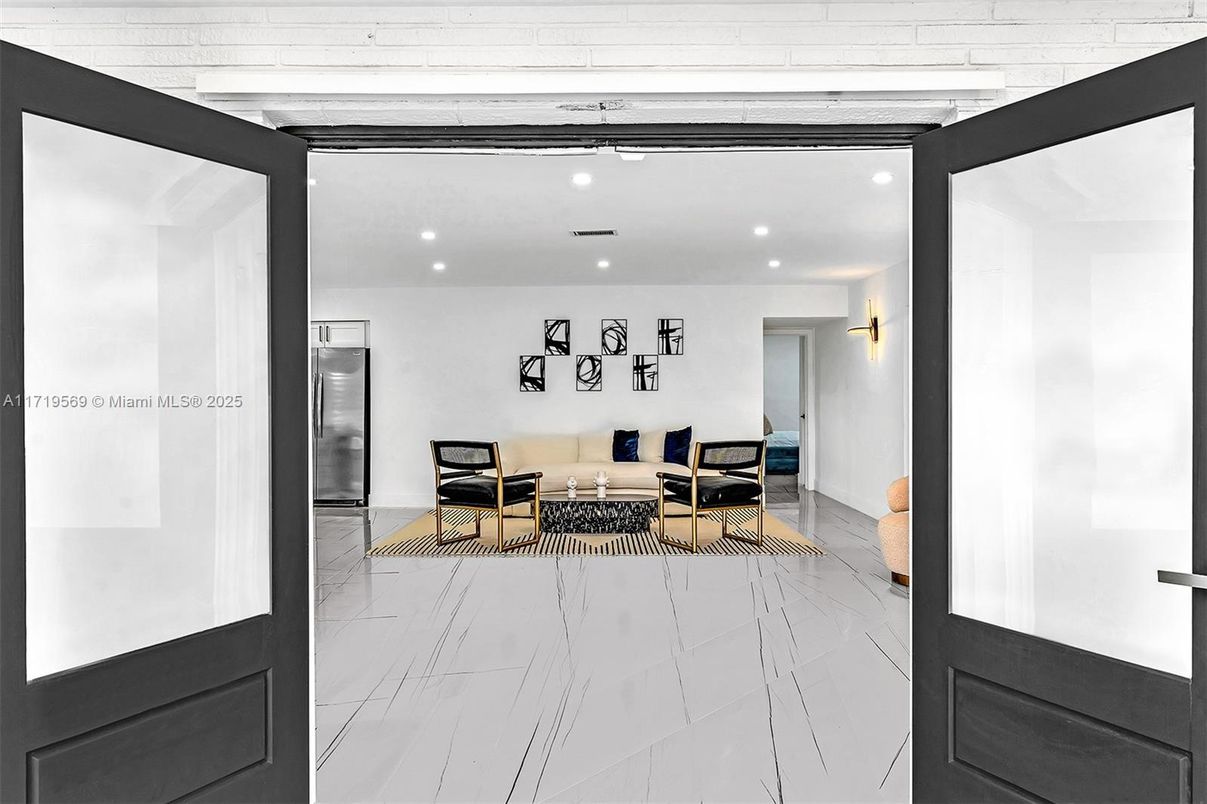 Interior, Living room, Marble, Recessed Lighting