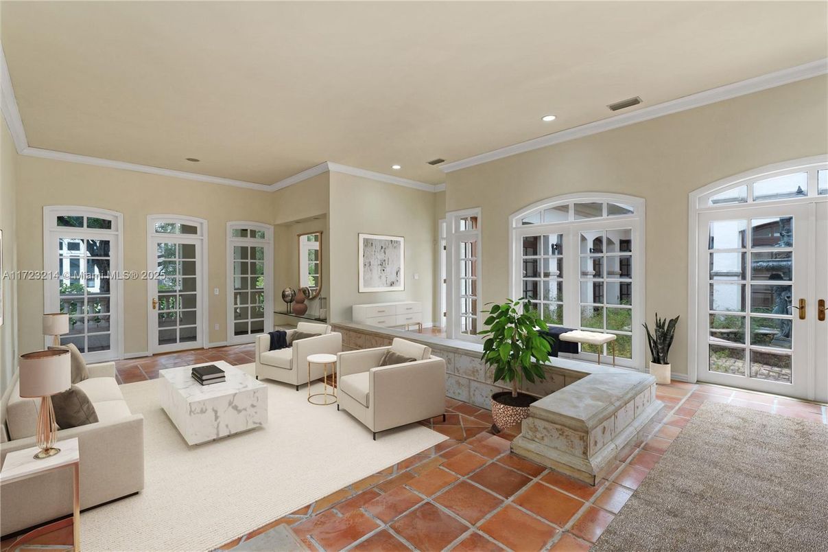 Interior, Living room, Recessed Lighting