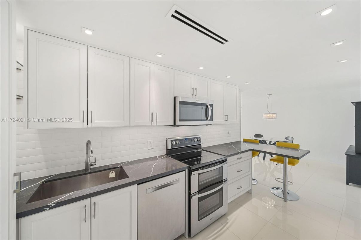 Interior, Kitchen, Recessed Lighting, Stainless Steel Appliances