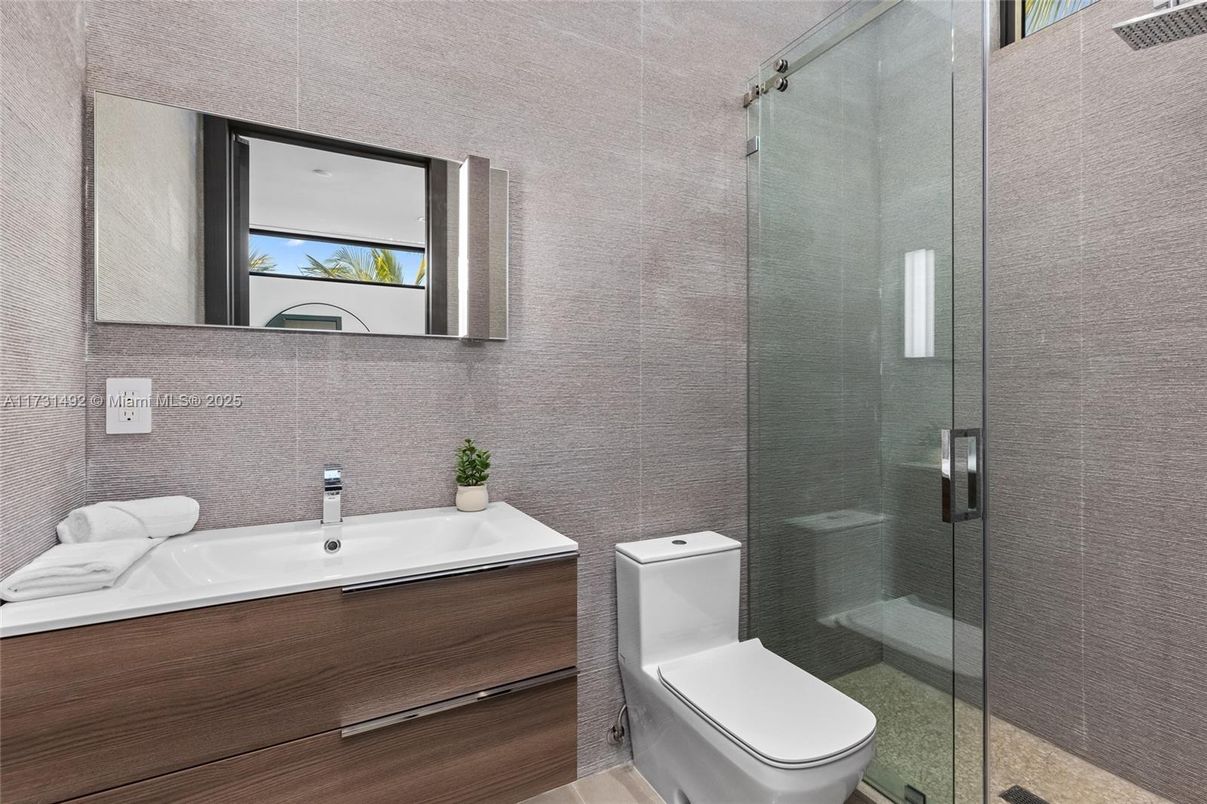 Bathroom, Glass Shower, Interior