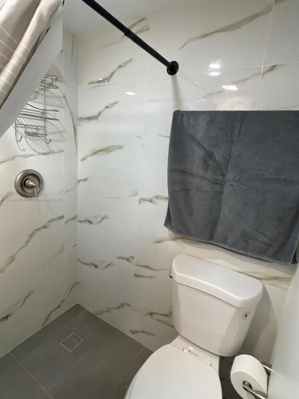 Bathroom, Glass Shower, Interior, Marble Walls