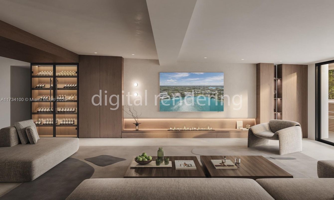 Interior, Living room, Recessed Lighting