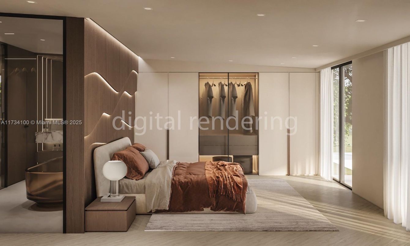 Bedroom, Interior, Recessed Lighting