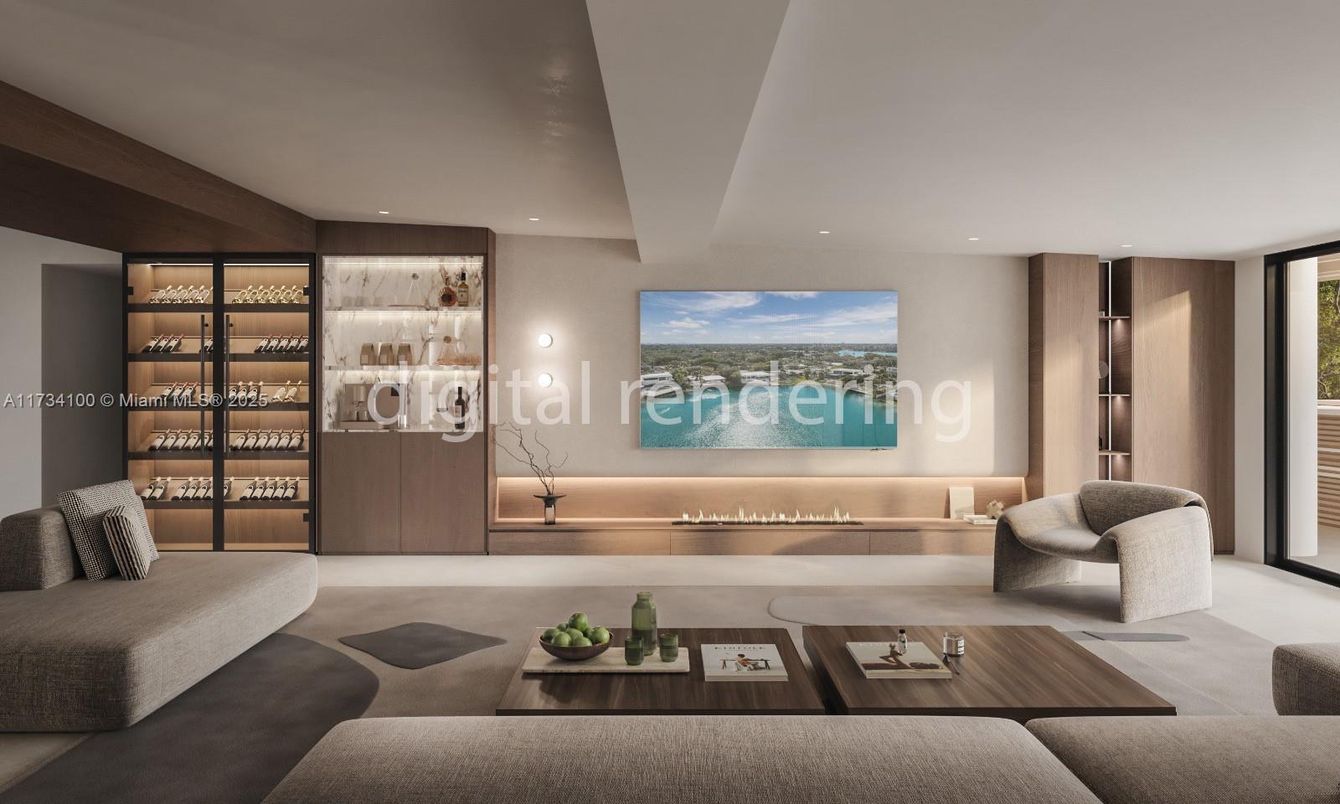 Interior, Living room, Recessed Lighting